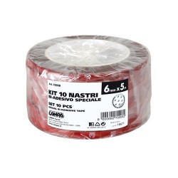 Nastro biadesivo speciale set 10 pz - 5 m - 6 mm