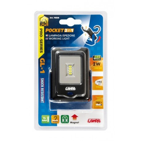 GL-1 lampada ispezione a LED con torciain blister