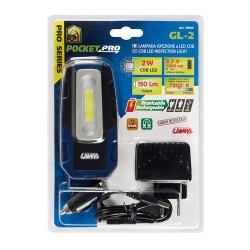 GL-2 lampada ispezione ricaricabile a LED COB - 12/24/230V