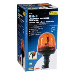 RH-3 lampada rotante alogena con base flessibile e attacco DIN 12/24V