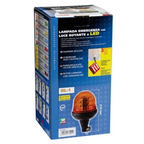 RL-1 lampada emergenza con luce rotante a Led 12/24V