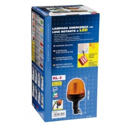 RL-3 lampada emergenza con luce rotante a Led 12/24V