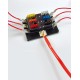 Fuse Block scatola portafusibili 1 entrata - 6 uscite 12/24V