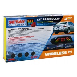 Setay W4 kit 4 sensori parcheggio con display wireless 12V