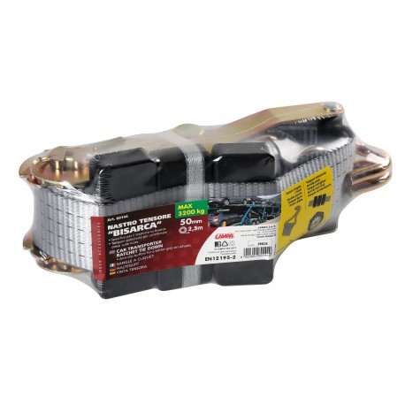 Nastro tensore bisarca gancio singolo - 3200 Kg - 5x250 cm