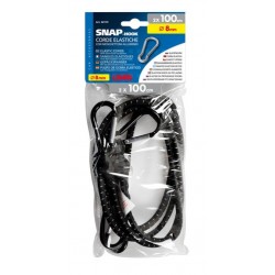 Snap-Hook coppia corde elastiche con moschettoni in alluminio