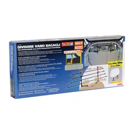 GRG-9 Compact griglia divisoria telescopica 4 elementi applicazione al poggiatesta