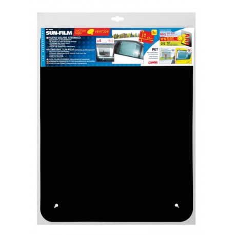 Sun-Film filtro solare atermico oscurante e trasparente - Ventose - 43x34 cm