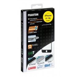 Phantom vetro temperato protettivo da bordo a bordo - Apple iPhone 6 / 6s - Pixel Black