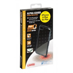 Alpha Guard cover ultra protettiva anti-shock flessibile - Apple iPhone 6 Plus / 6s Plus - Fume'/nero