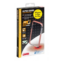 Alpha Guard cover ultra protettiva anti-shock flessibile - Apple iPhone 6 Plus / 6s Plus - Trasparente/Rosa