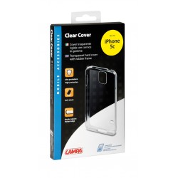Clear Cover cover trasparente rigida con cornice in gomma - Apple iPhone 5c
