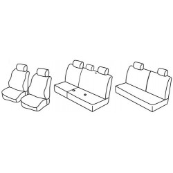 Set coprisedili Superior su misura per auto nocciola