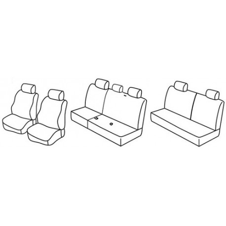 Set coprisedili Superior su misura per auto nocciola