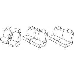 Set coprisedili Superior su misura per auto beige