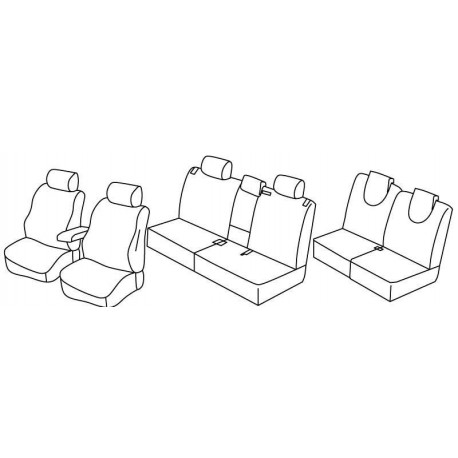 Set coprisedili Superior su misura per auto beige