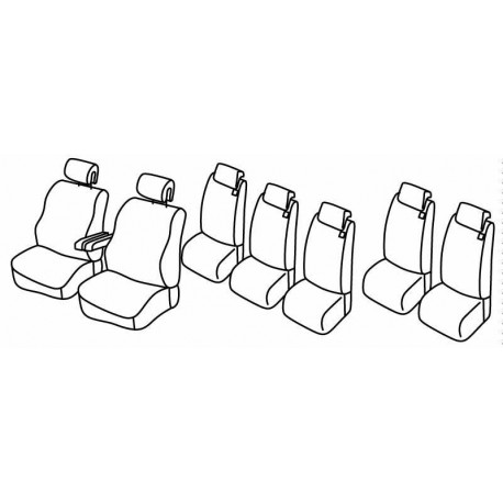Set coprisedili Superior su misura per auto nocciola