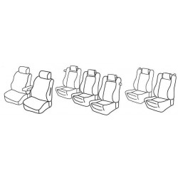 Set coprisedili Superior su misura per auto nocciola