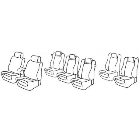 Set coprisedili Superior su misura per auto nocciola