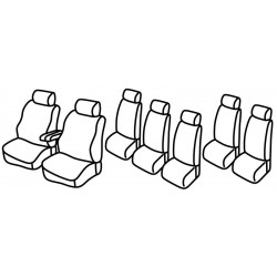 Set coprisedili Superior su misura per auto nero - rosso