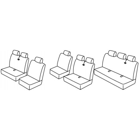 Set coprisedili Superior su misura per auto nocciola