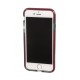 Alpha Guard cover ultra protettiva anti-shock flessibile - Apple iPhone 7 - Fume'/rosso