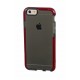 Alpha Guard cover ultra protettiva anti-shock flessibile - Apple iPhone 6 / 6s - Fume'/rosso