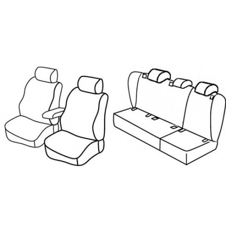 Set coprisedili Superior su misura per auto beige