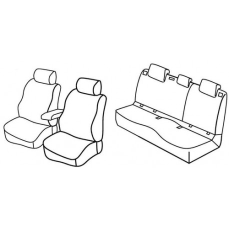 Set coprisedili Superior su misura per auto nocciola