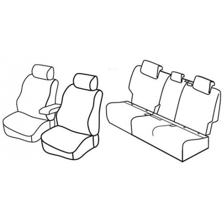 Set coprisedili Superior su misura per auto nocciola