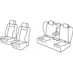 Set coprisedili Superior su misura per auto nocciola