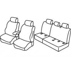 Set coprisedili Superior su misura per auto nero - grigio