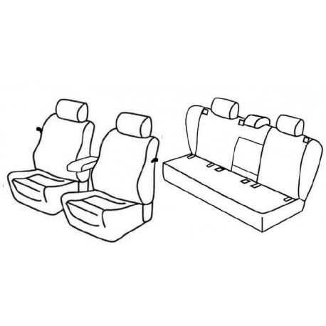 Set coprisedili Superior su misura per auto nocciola