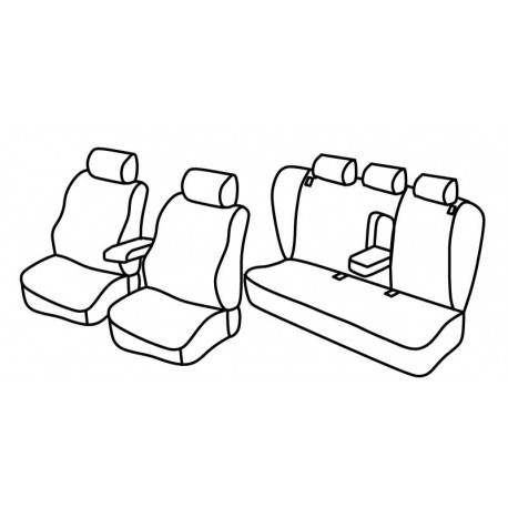 Set coprisedili Superior su misura per auto nocciola