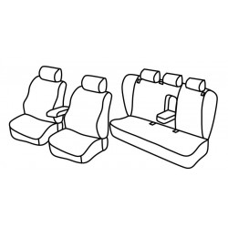 Set coprisedili Superior su misura per auto nero - grigio