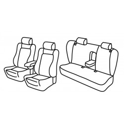 Set coprisedili Superior su misura per auto nero - blu