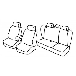 Set coprisedili Superior su misura per auto nero - grigio