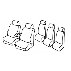 Set coprisedili Superior su misura per auto grigio - nero