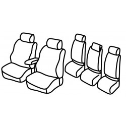 Set coprisedili Superior su misura per auto nero - blu