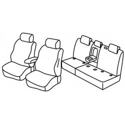 Set coprisedili Superior su misura per auto beige