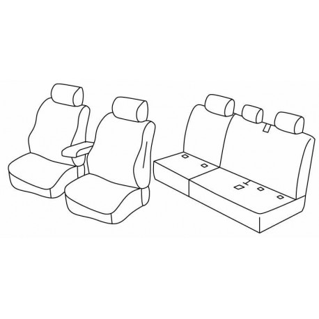 Set coprisedili Superior su misura per auto beige