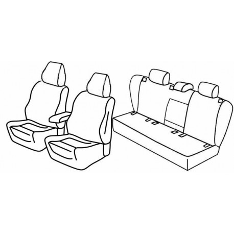 Set coprisedili Superior su misura per auto nocciola