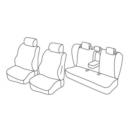 Set coprisedili Superior su misura per auto nocciola