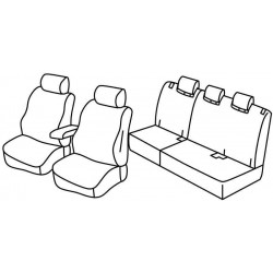 Set coprisedili Superior su misura per auto grigio - nero