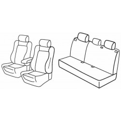 Set coprisedili Superior su misura per auto nero - grigio