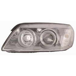 Faro proiettore H7 + H1 con motorino parabola cromata guida - sx