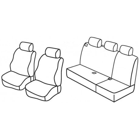 Set coprisedili Superior su misura per auto nocciola