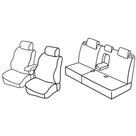 Set coprisedili Superior su misura per auto nocciola