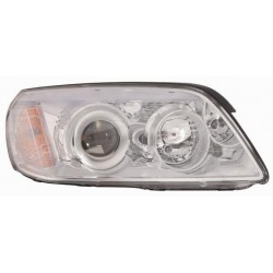 Faro proiettore H7 + H1 con motorino parabola cromata passeggero - dx