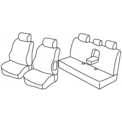 Set coprisedili Superior su misura per auto nocciola